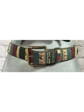 Vintage 90's Woven Tapestry Belt in Moody Colors by Absolutely Fresh